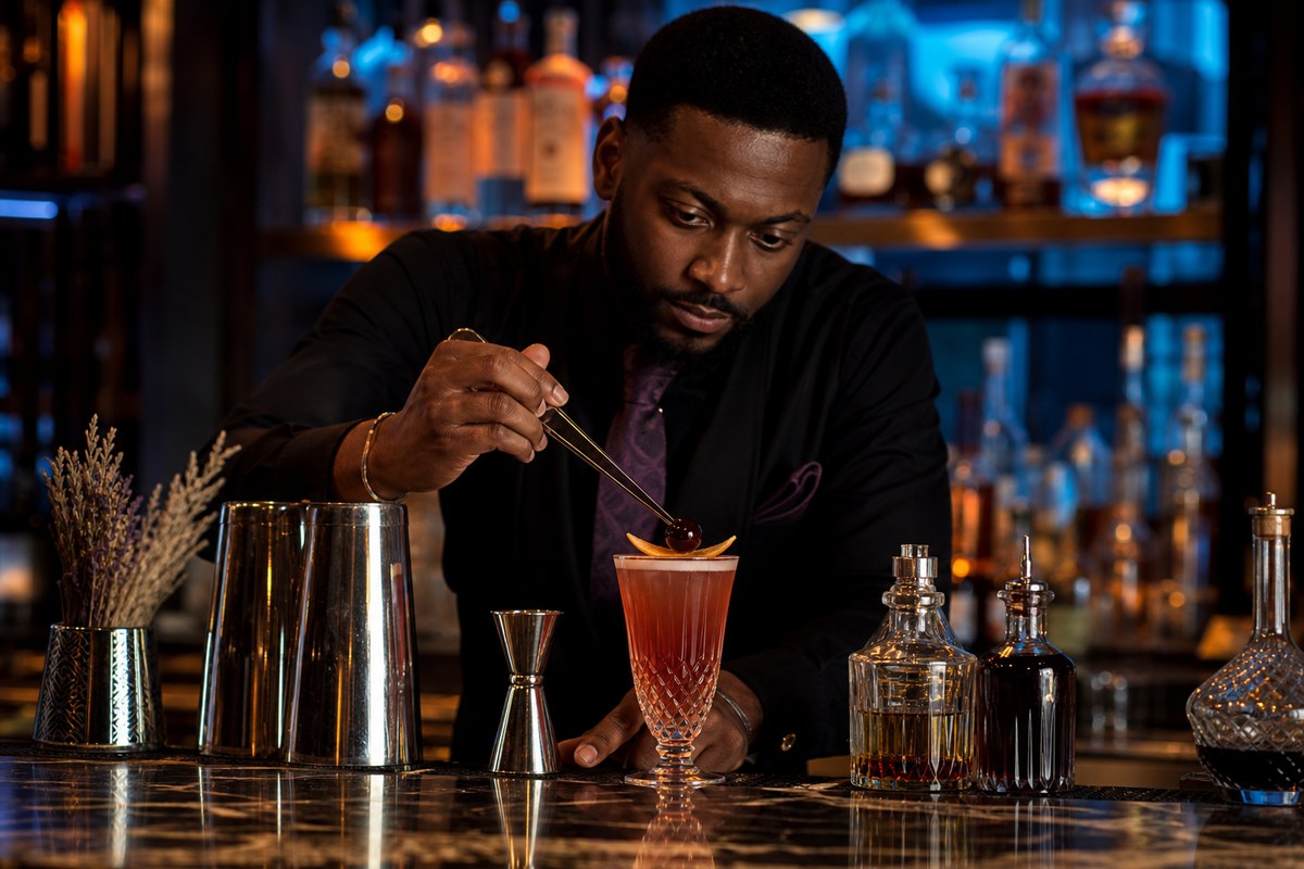 Craft cocktails at Aprés Lounge