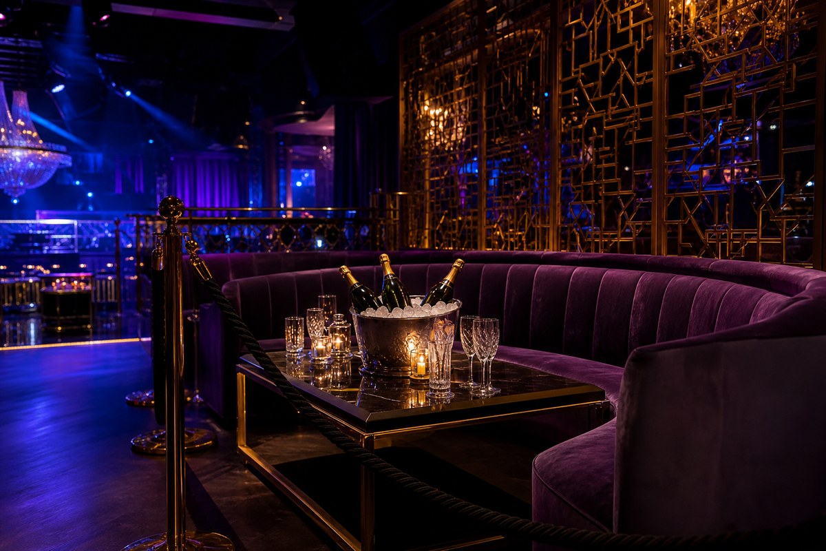 VIP section at Aprés Lounge